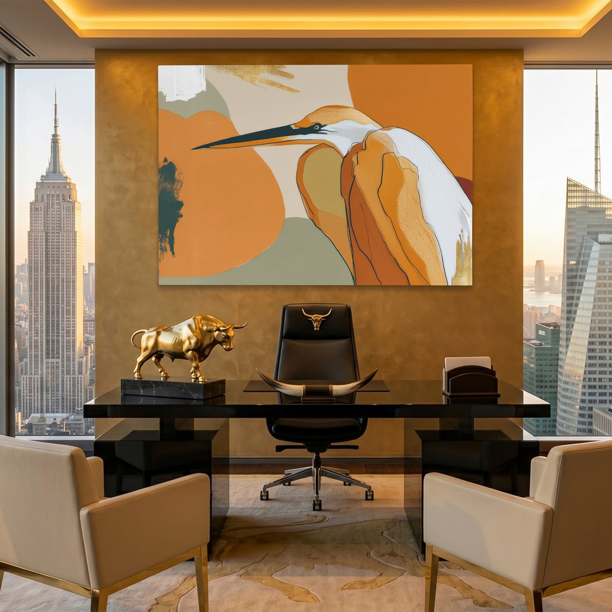 Crane Bronze Ochre — Crane Bronze Ochre Pent Bull Land 191