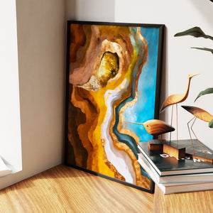 Crane Earth Descent — Crane Earth Descent New   Living Room Wall Apartment Zoom 187