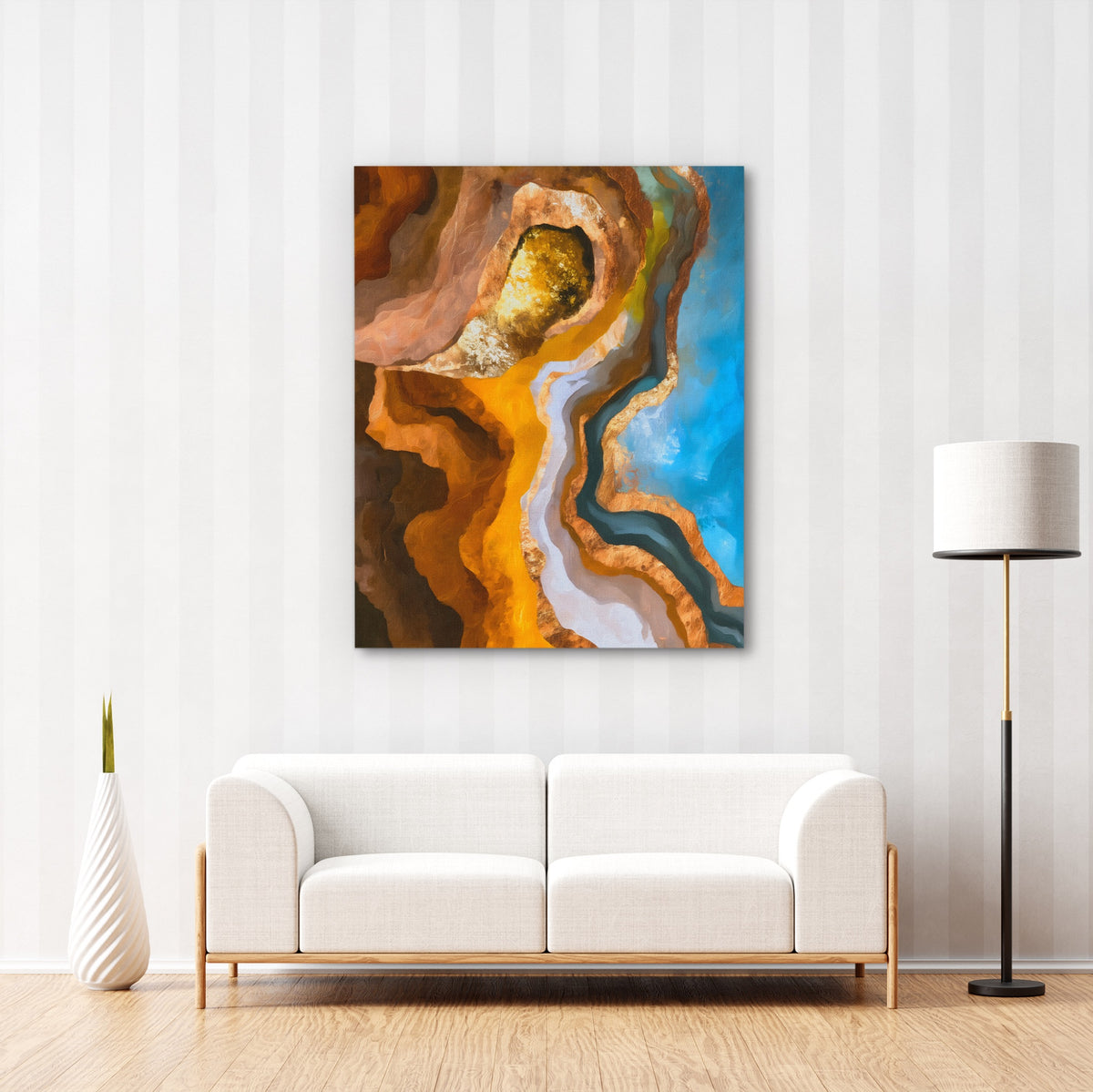 Crane Earth Descent — Crane Earth Descent New   Striped Wall 207