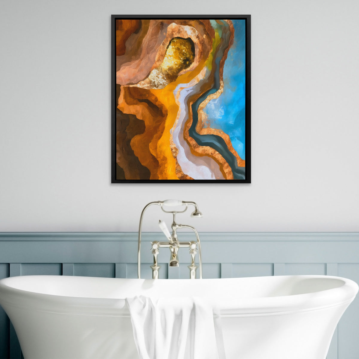 Crane Earth Descent — Crane Earth Descent Bathtub Wall Art 27