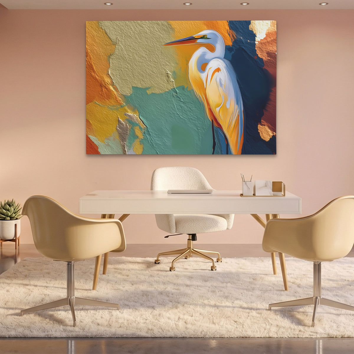 Crane Earthtone Rising — Crane Earthtone Rising Pink Office Land 210