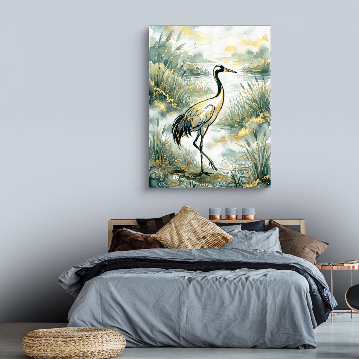 Crane Golden Sunrise — crane golden sunrise sq land comfortable bedroom 1port flush print