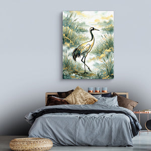 Crane Golden Sunrise — crane golden sunrise sq land comfortable bedroom 1port flush print