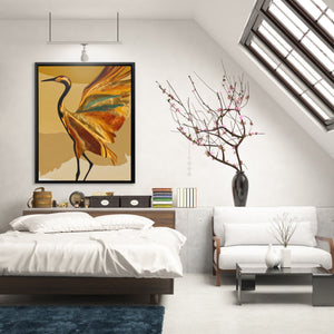 Crane Golden Wings — Crane Golden Wings Lighted Room 148