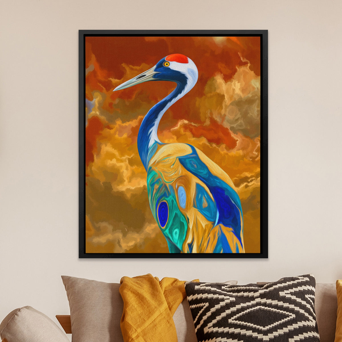 Crane Inferno Rising — Crane Inferno Rising Orange Room Zoom 229