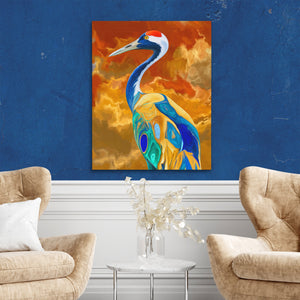 Crane Inferno Rising — Crane Inferno Rising Two Chairs Blue Walls2 289