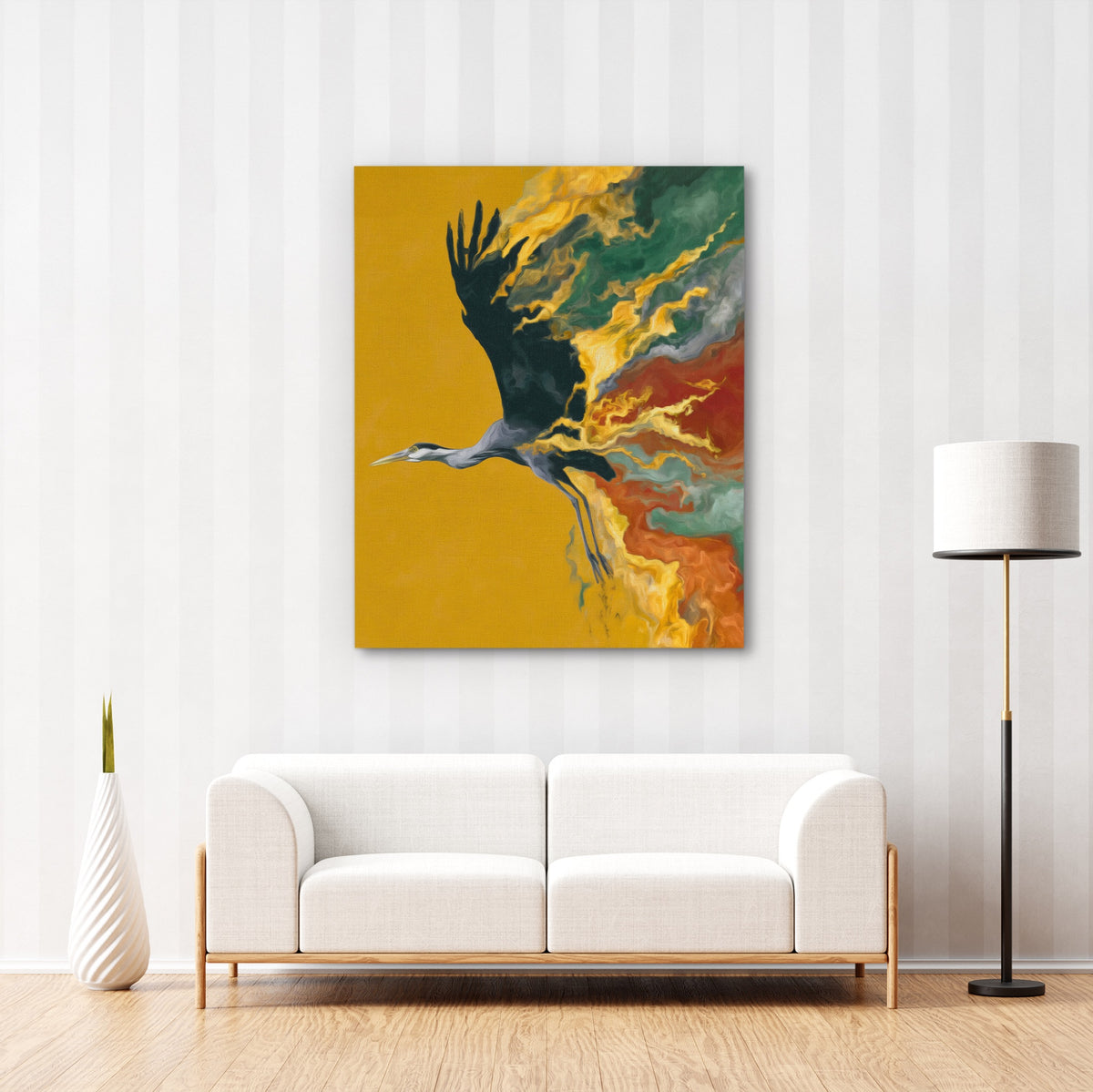 Crane Sandstorm — Crane Sandstorm New   Striped Wall 210