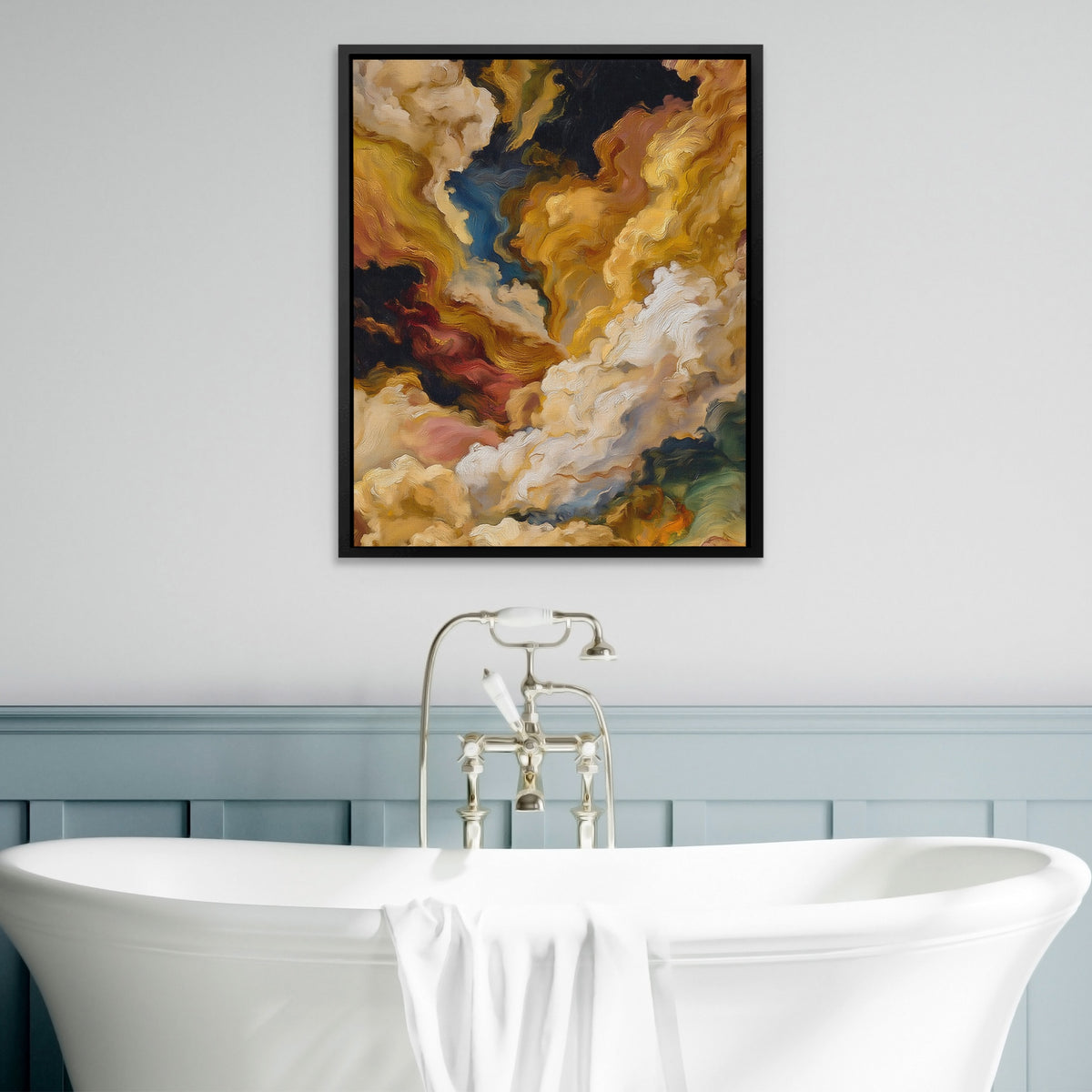 Crane Sumi-e — Crane Sumi e Bathtub Wall Art 31