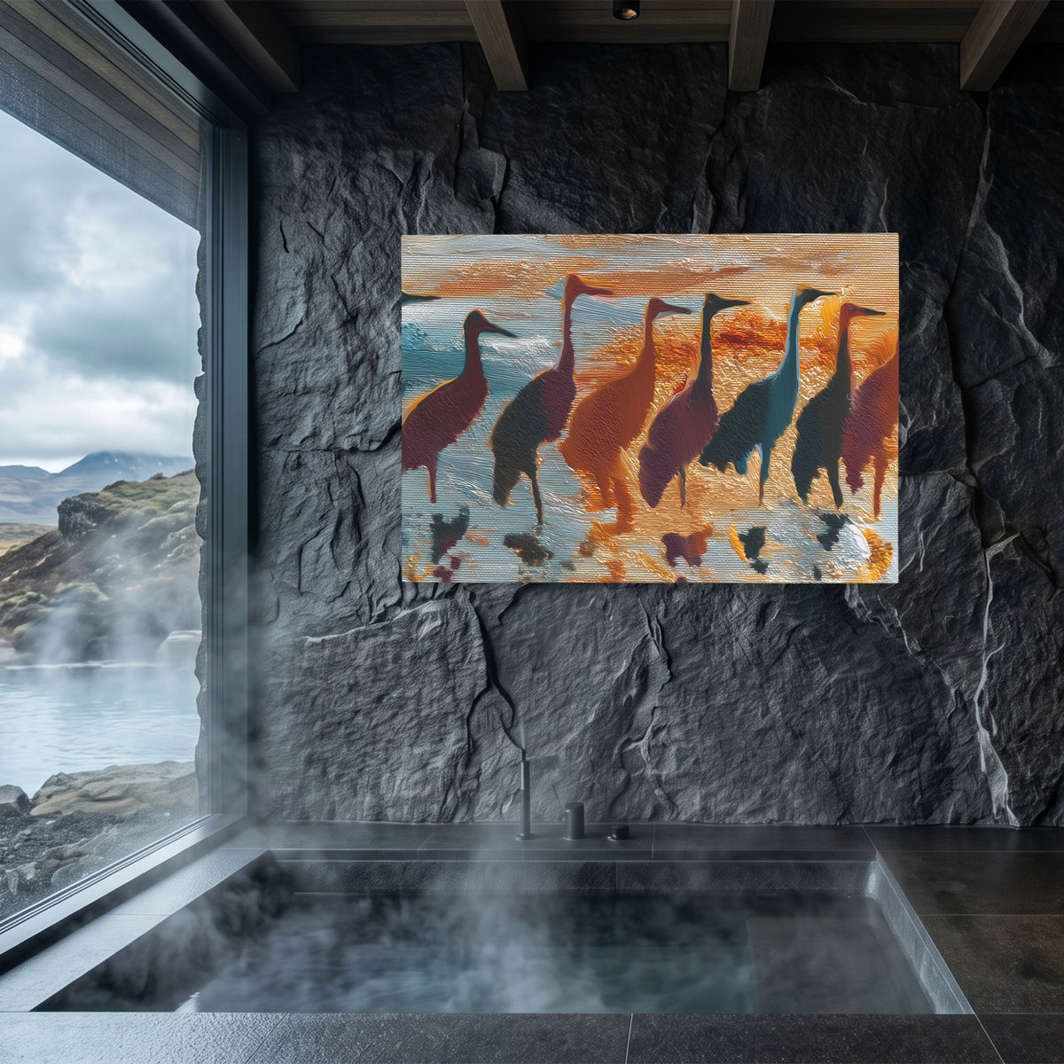 Cranes Golden Migration — Cranes Golden Migration Sauna Dark Land 247