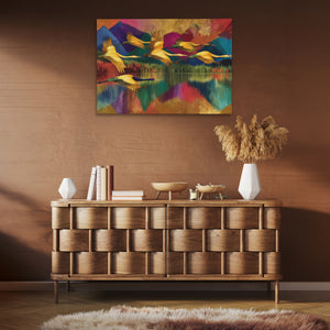 Cranes Mountain Reflection — Cranes Mountain Reflection Brown Room Clean 68