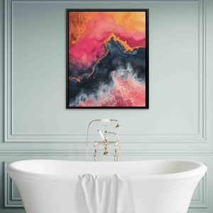 Crashing Pink Waves - Luxury Wall Art