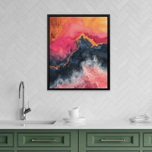 Crashing Pink Waves - Luxury Wall Art