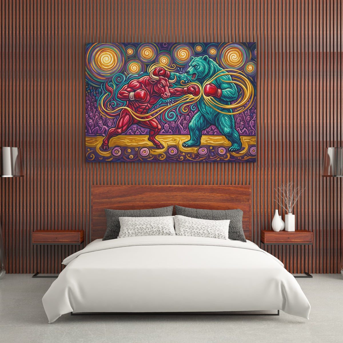 Crimson Bull Midnight — Crimson Bull Midnight Wood Bedroom   Landscape 194