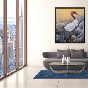 Crimson Crane - Luxury Wall Art