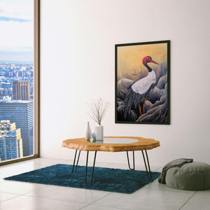 Crimson Crane - Luxury Wall Art