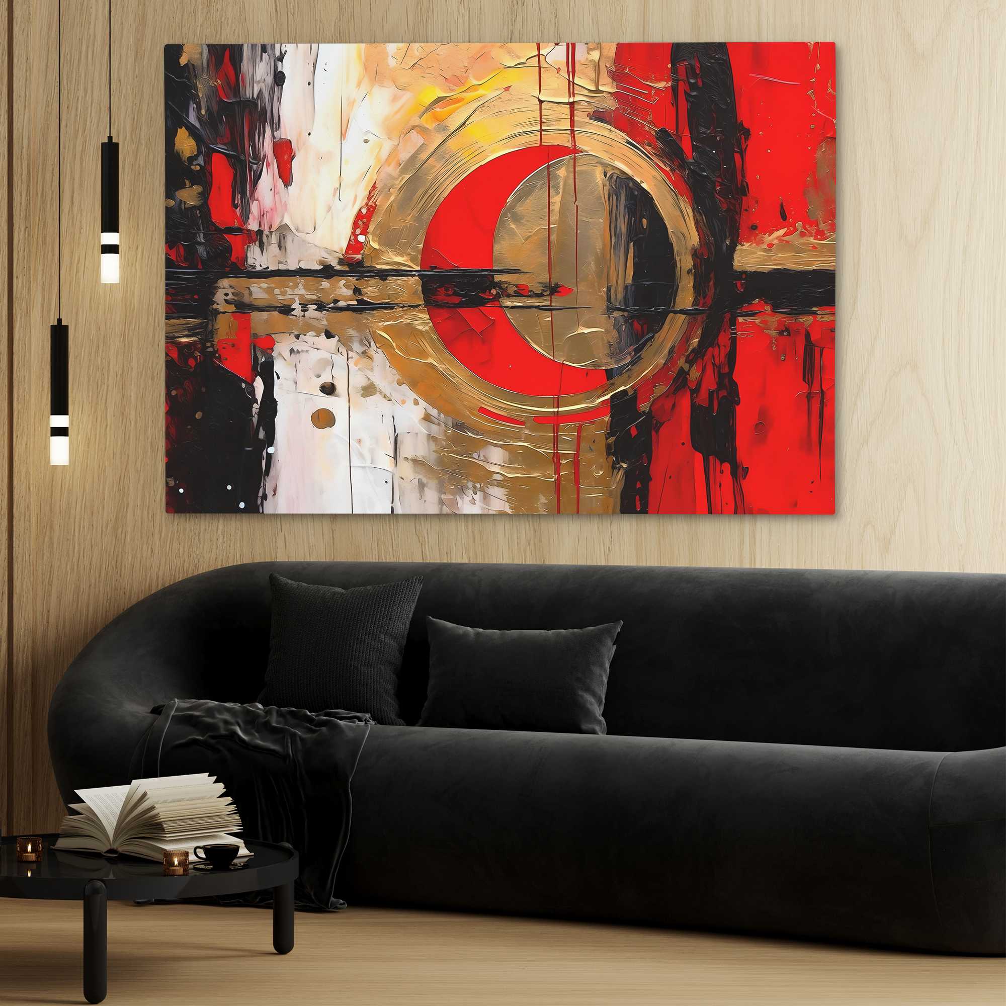 Crimson Fusion - Luxury Wall Art