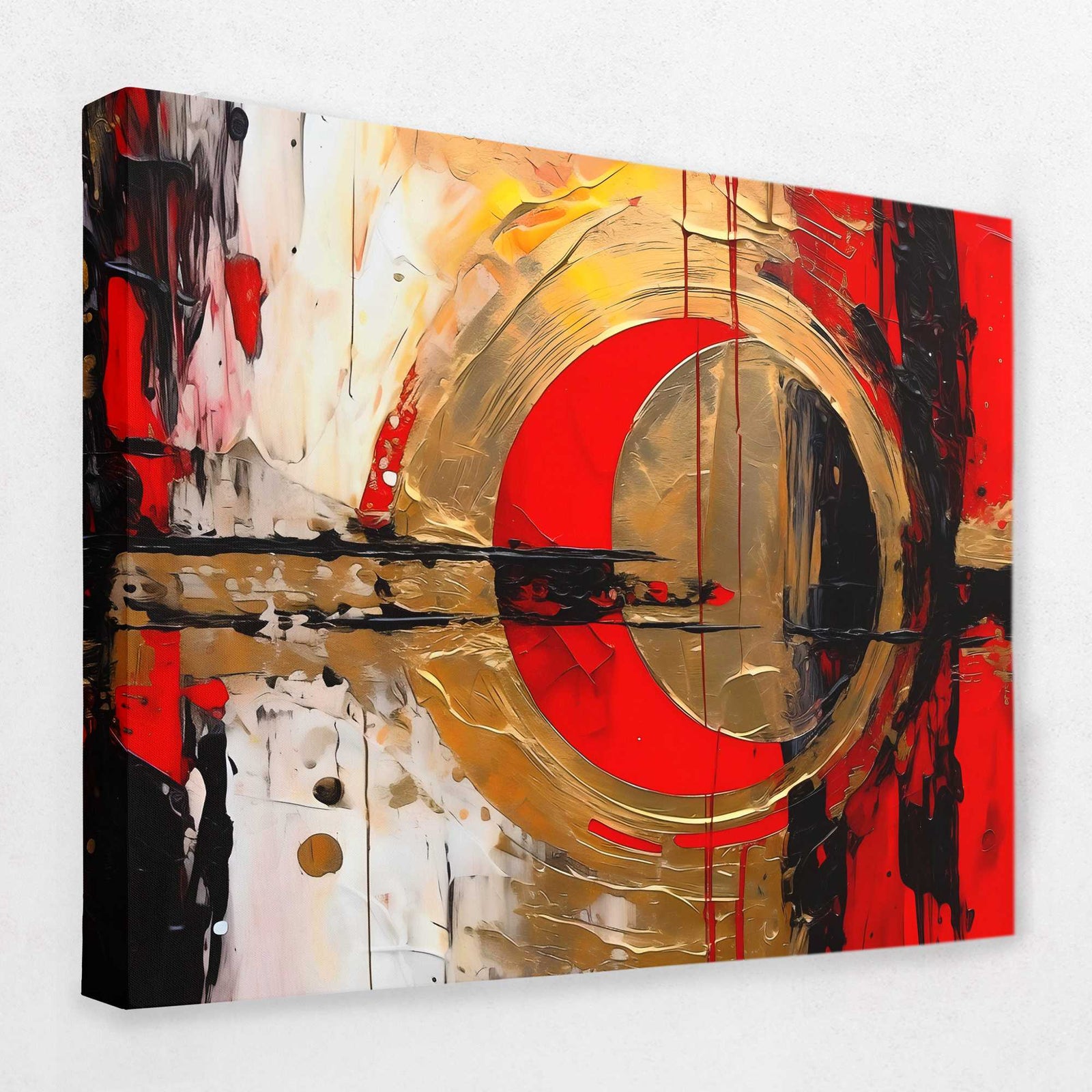 Crimson Fusion - Crimson Canvas Wall Art