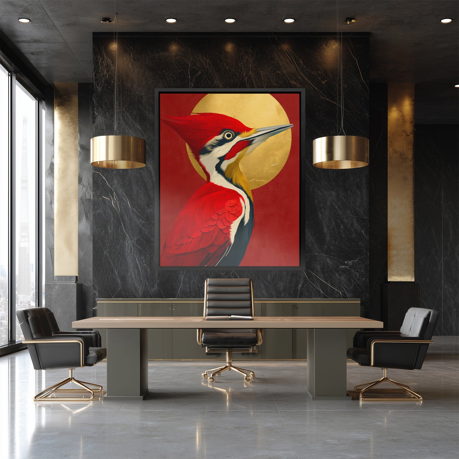 Crimson Majesty - Luxury Wall Art