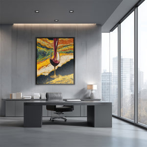 Crimson Pour Mosaic - Luxury Wall Art