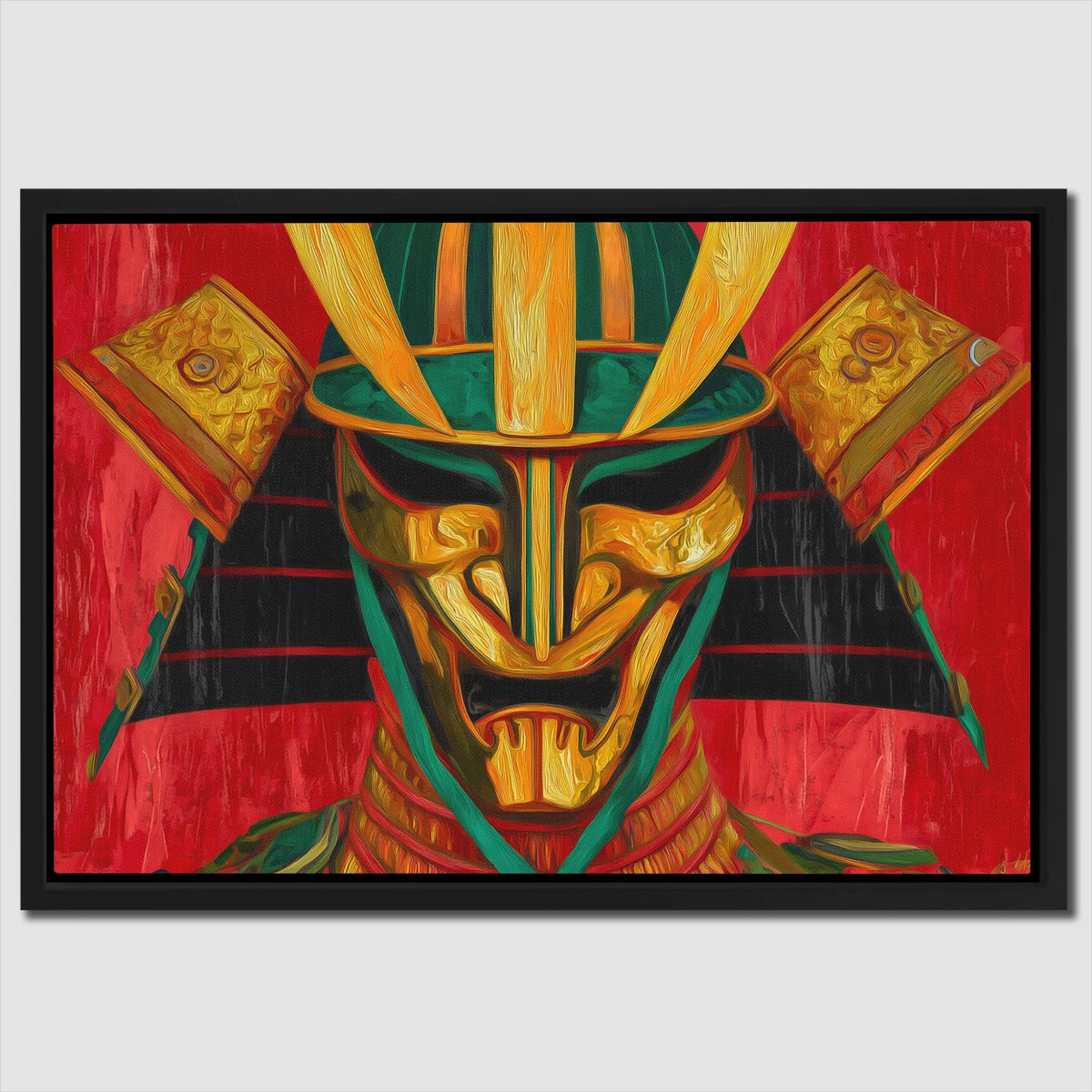 Crimson Samurai Mask — Crimson Samurai Mask Close Up Landscape 87