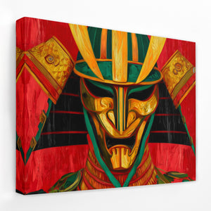 Crimson Samurai Mask — Crimson Samurai Mask Landscape   Side View   Mirror Wrap 141
