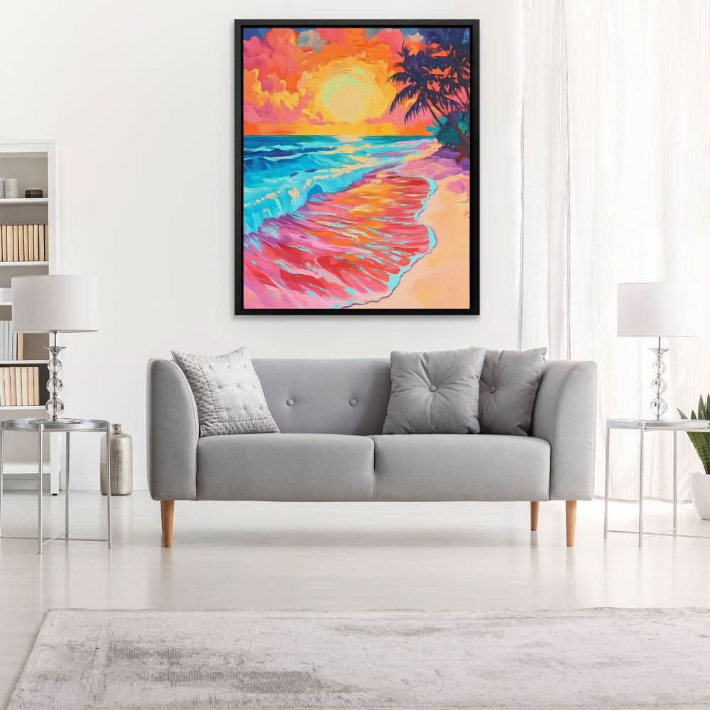 Crimson Shores - Luxury Wall Art