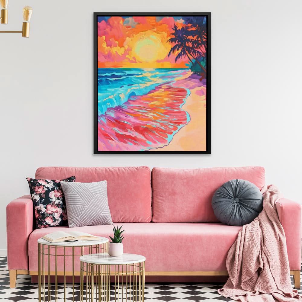 Crimson Shores - Luxury Wall Art