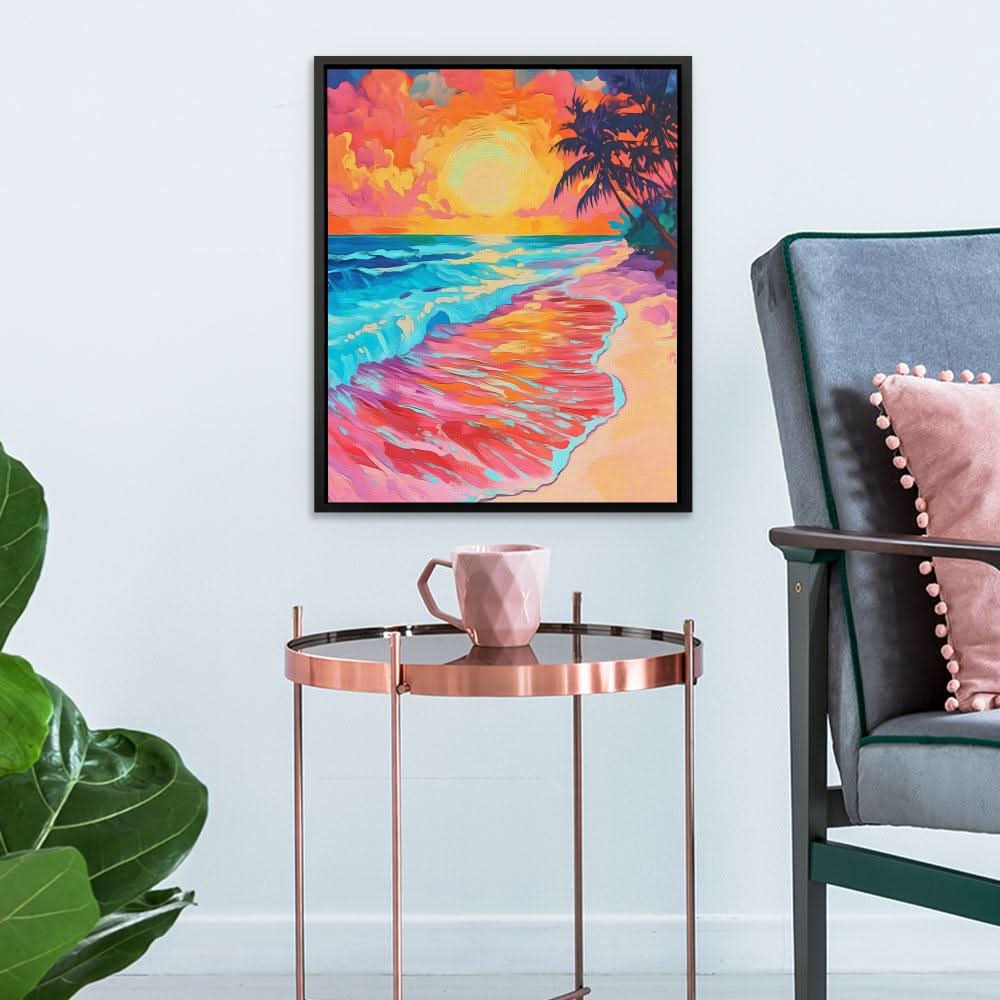 Crimson Shores - Luxury Wall Art