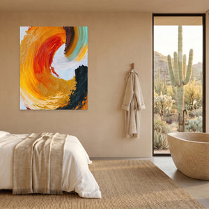 Crimson Spiral Calligraphy — Crimson Spiral Calligraphy Desert Home Port 112