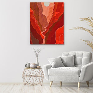 Crimson Sunset - Luxury Wall Art