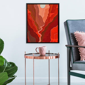 Crimson Sunset - Luxury Wall Art