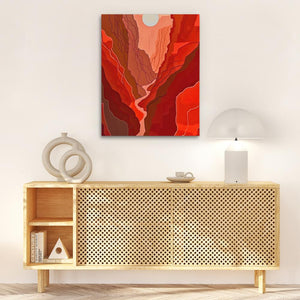 Crimson Sunset - Luxury Wall Art