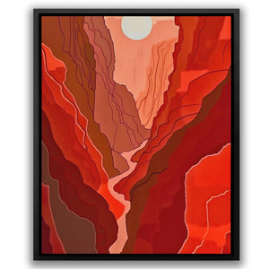 Crimson Sunset - Luxury Wall Art