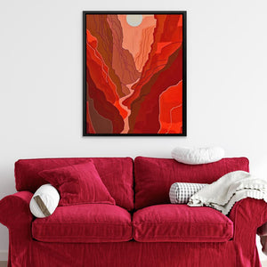 Crimson Sunset - Luxury Wall Art