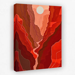 Crimson Sunset - Luxury Wall Art