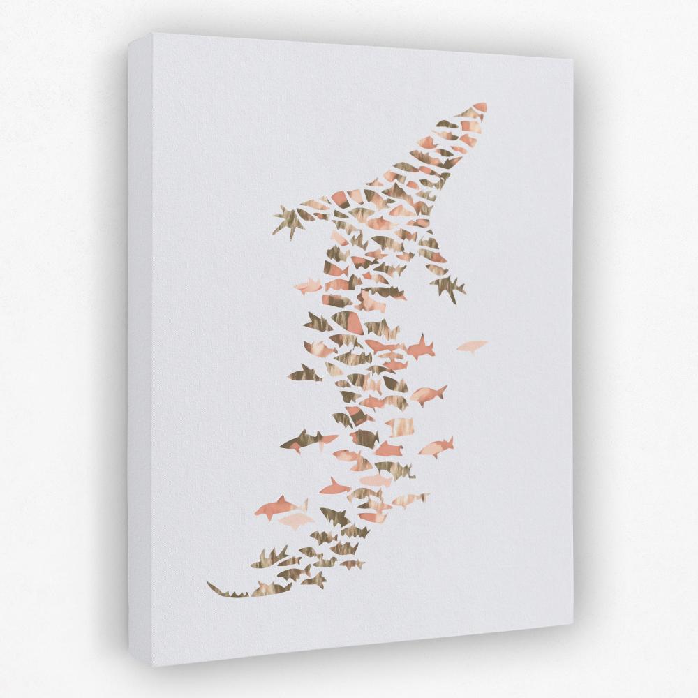 Crocodile in Ocean Forms - Luxury Wall Art