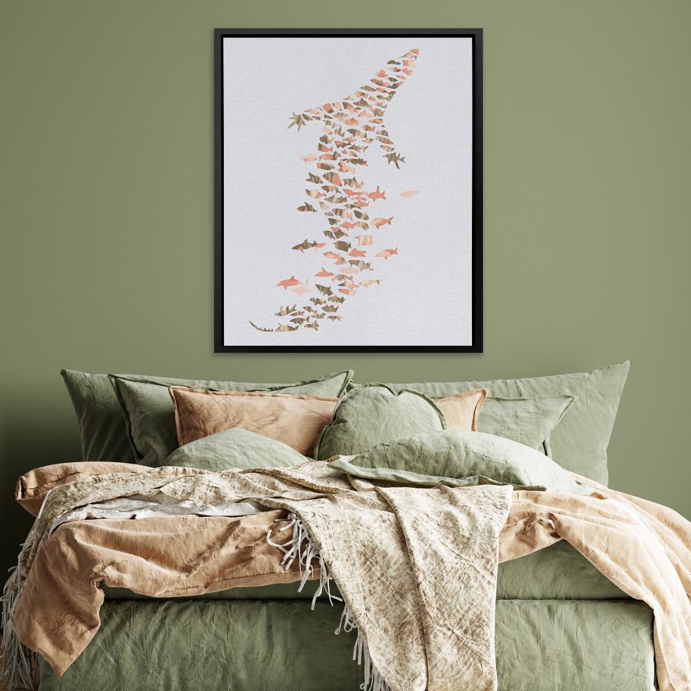 Crocodile in Ocean Forms - Luxury Wall Art