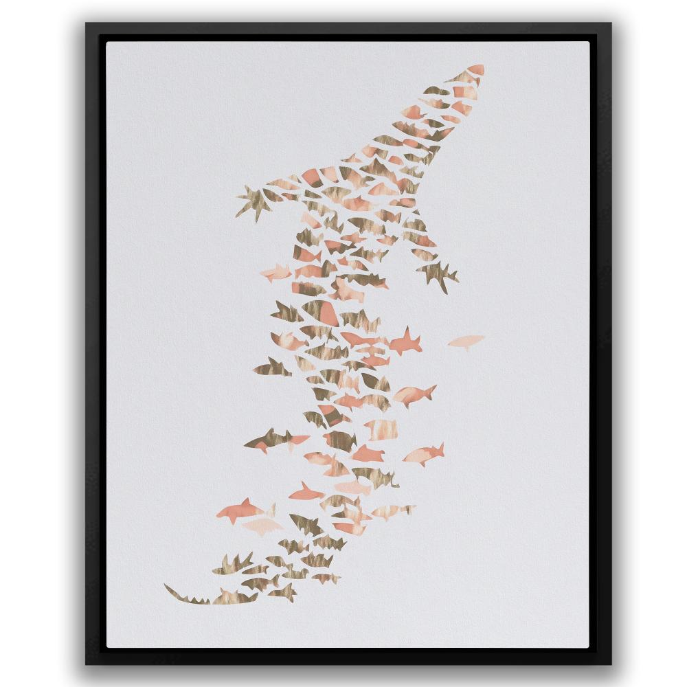 Crocodile in Ocean Forms - Luxury Wall Art