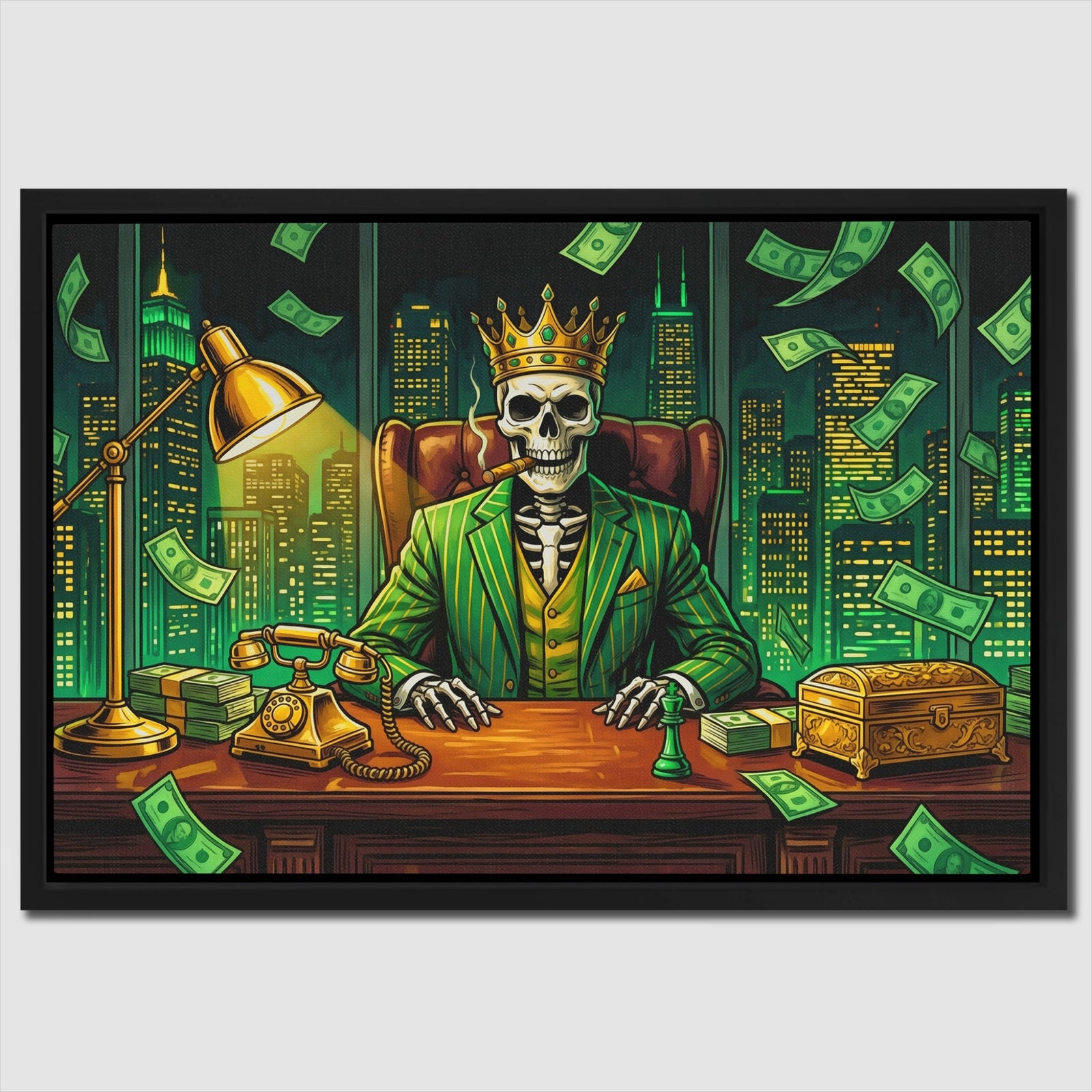 Crown Bones Empire - Luxury Wall Art