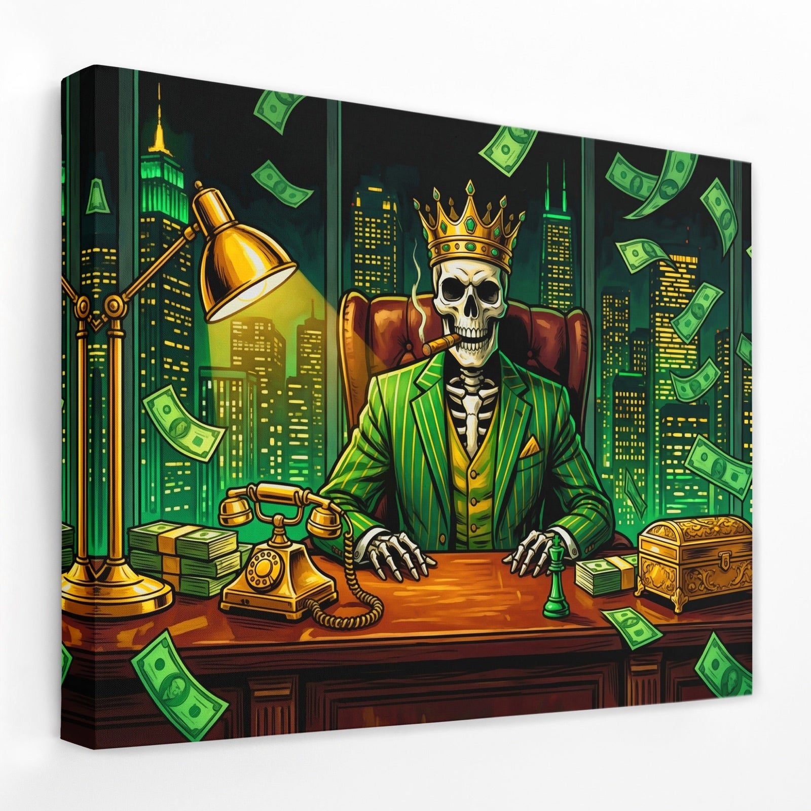 Crown Bones Empire - Luxury Wall Art
