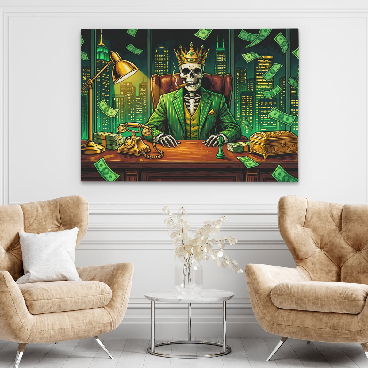 Crown Bones Empire — Crown Bones Empire brown chairs land 240