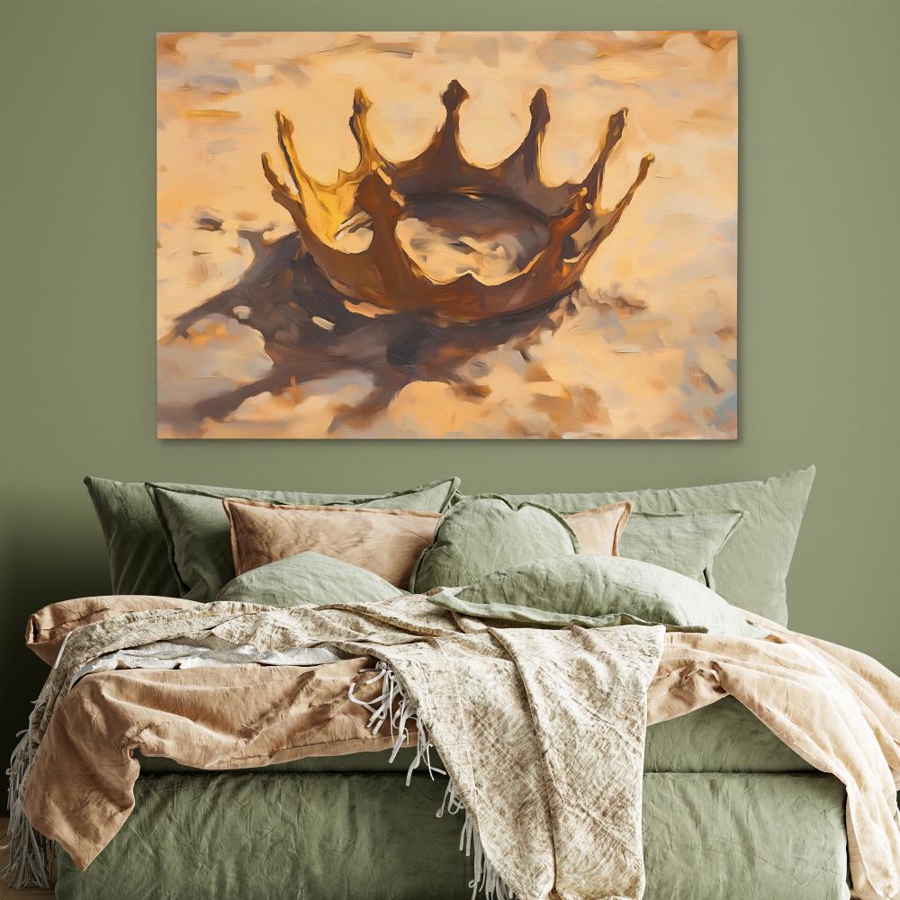 Crown in the Sand - Luxury Wall Art