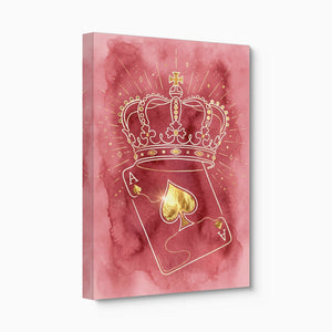 Crown Over Spades - Luxury Wall Art