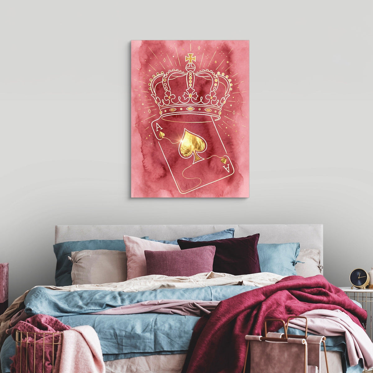 Crown Over Spades - Luxury Wall Art