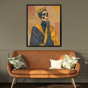 Crowned Bone Contemplation - Luxury Wall Art