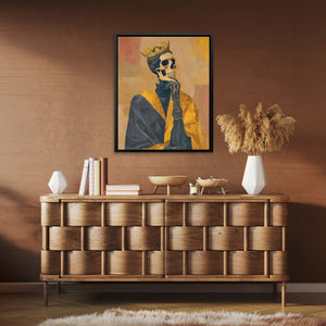 Crowned Bone Contemplation - Luxury Wall Art