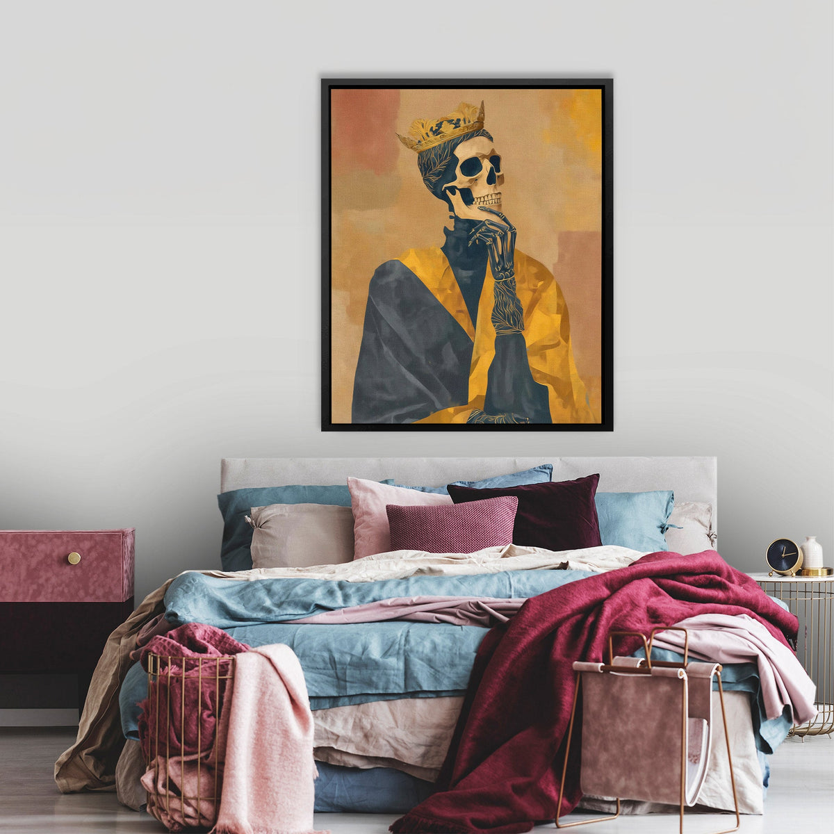 Crowned Bone Contemplation - Luxury Wall Art