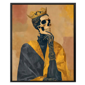 Crowned Bone Contemplation - Luxury Wall Art