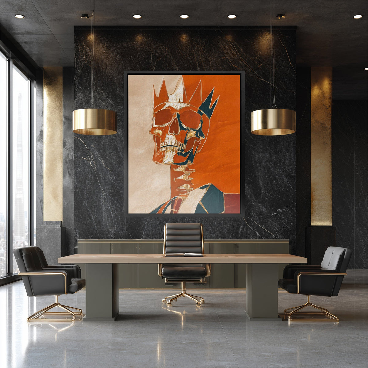 Crowned Bone Executive - Luxury Wall Art