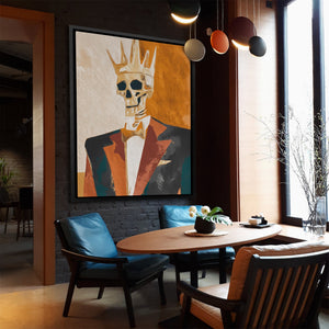 Crowned Bone King - Luxury Wall Art